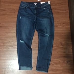 Juicy couture distressed ankle jeans
